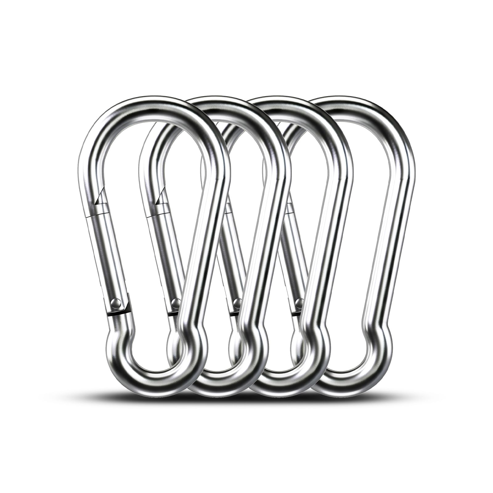 10pcs 1.57 inch Small 304 Stainless Steel Carabiner Clip Hooks Spring Snap — Amazon image 7