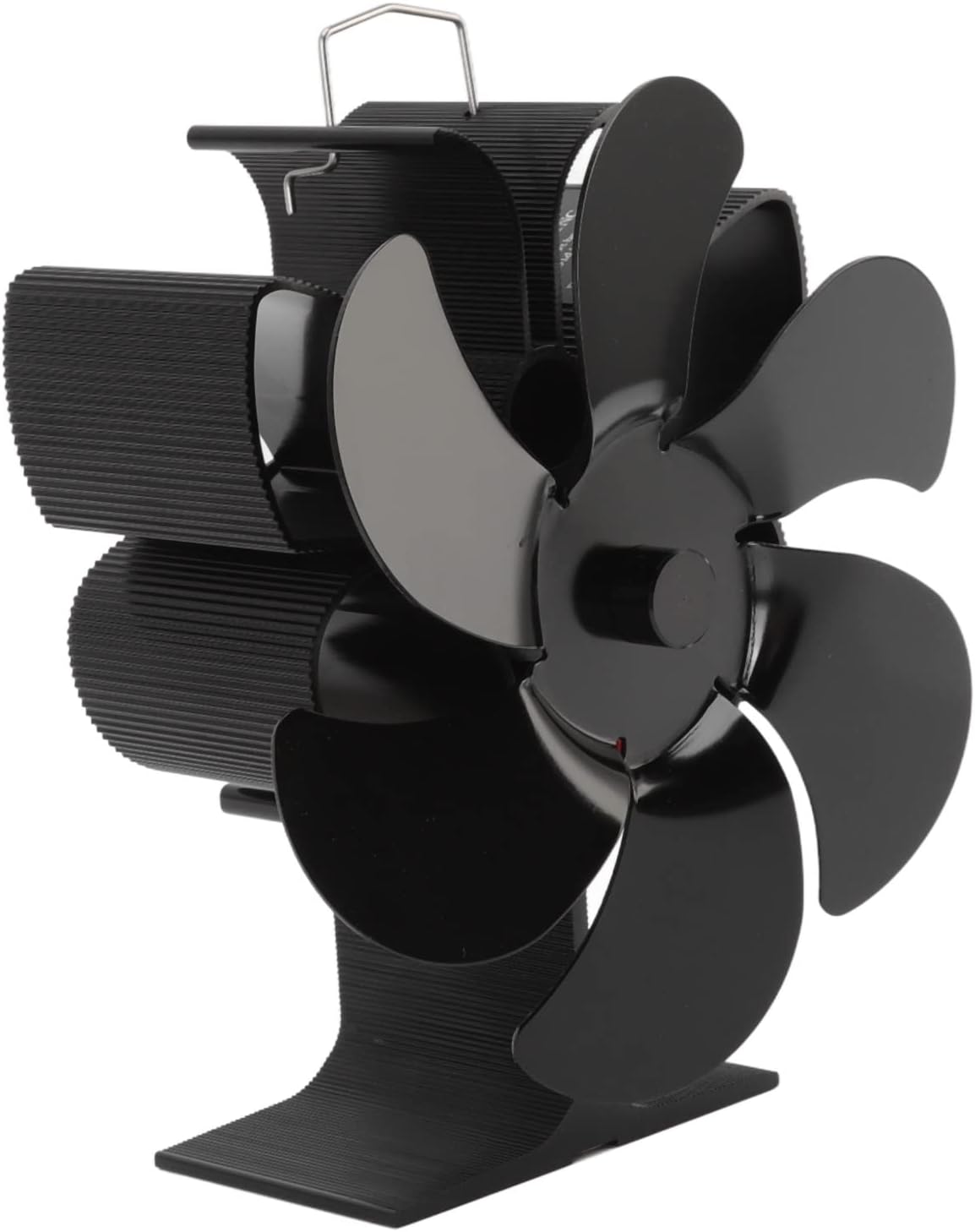 plplaaoo Stove Fan, 6 Blades Wood Stove Fan Heat Powered