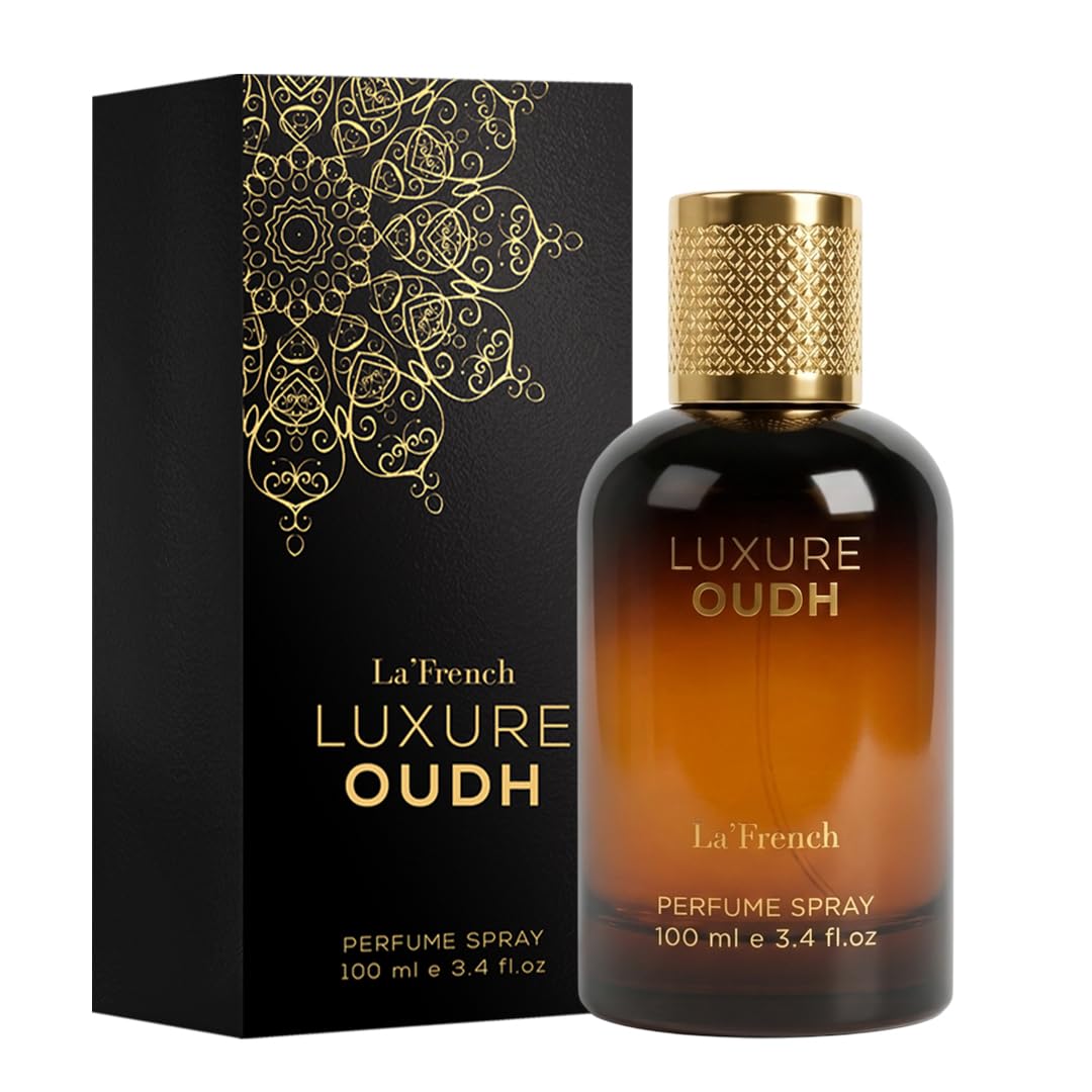 La French Luxure Oudh Perfume for Men | Long Lasting Luxury Eau De Parfum | Rich Oud, Musk, Rose & Sandalwood Notes | Premium Perfume-100ml