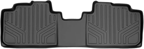 SMARTLINER Alfombrillas de piso de ajuste personalizado, revestimiento de segunda fila, color negro para Cadillac SRX 2010-2016 SMARTLINER Alfombrillas de piso de ajuste personalizado, revestimiento de segunda fila, color negro para Cadillac SRX 2010-2016