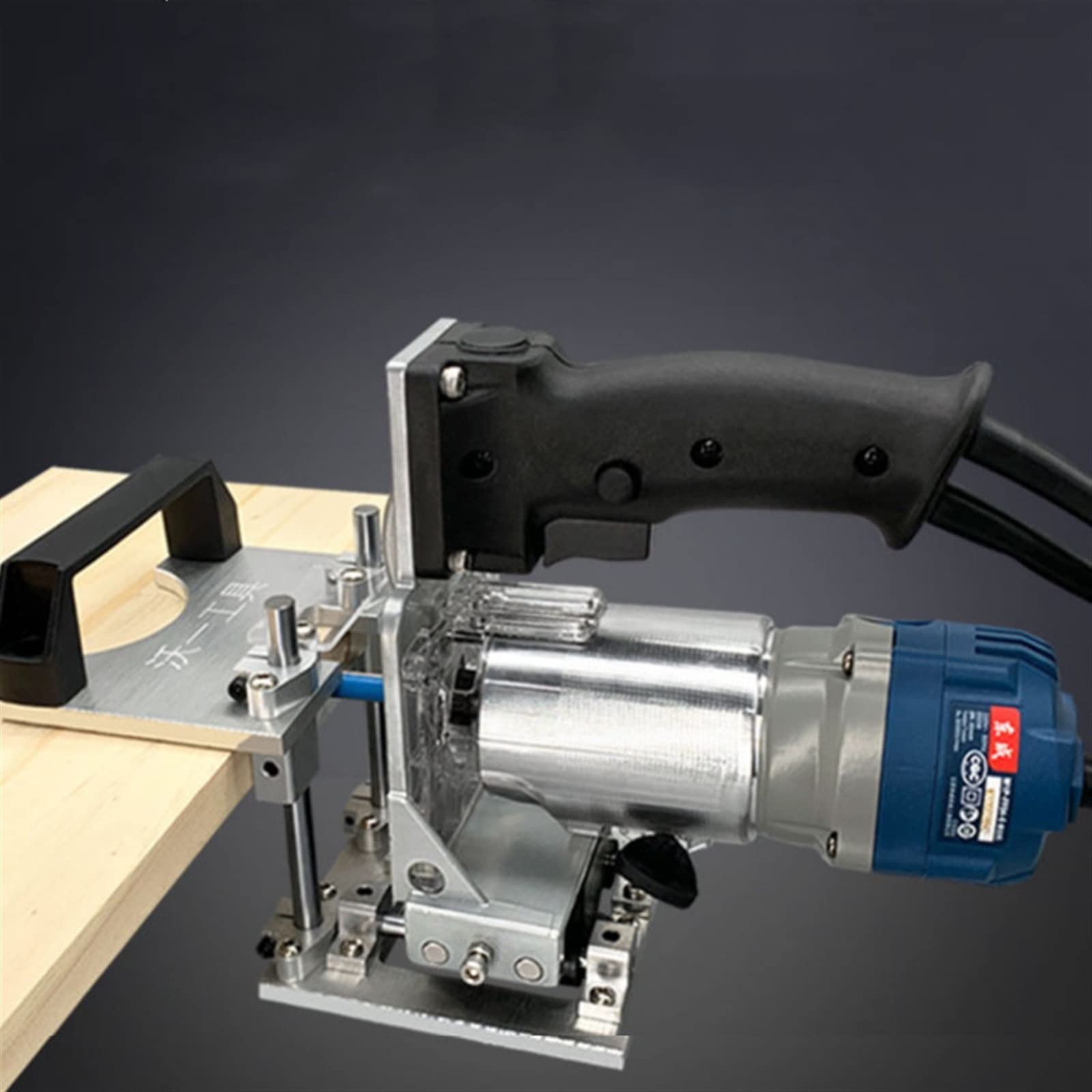 Staffa scanalata 2 in 1 Elementi di fissaggio invisibili Armadio for armadio Pannello Punzone Localizzatore Fresatura Guida for scanalatura for rifilatrice Utensili elettrici manuali