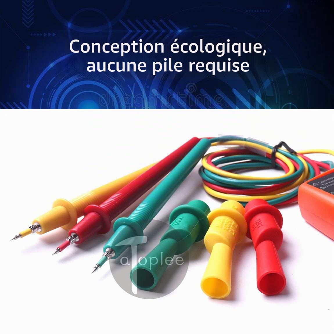 ATOPLEE 3 Présence de séquence de rotation de phase Tester Indicateur compteur Détecteur LED et buzzer 60V 600V ~ (3 Phase AC)