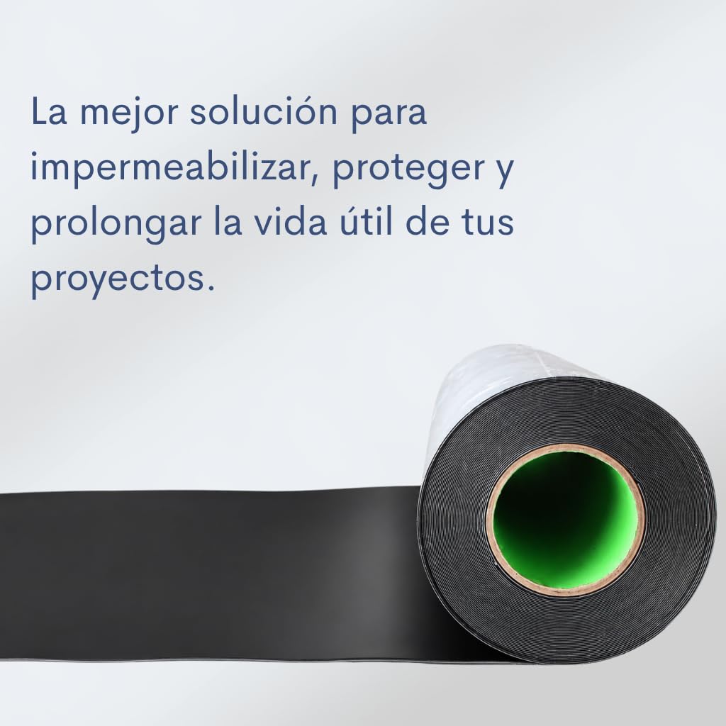 Selbstklebende EPDM-Membran, hohe Haftung, wasser- und wetterfest, für Abdeckungen, Dächer, Neubau und Sanierung (20 m x 0,50 m)
