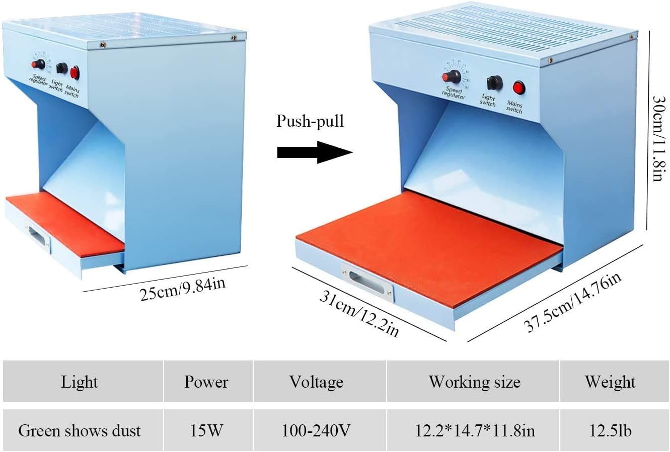 YUCHENGTECH Mini Dust Free Room Worktable Portable Laminar Air Flow Clean Bench Workstation Table for Phone LCD Repair with Brightness Adjustment Knob 110-240V
