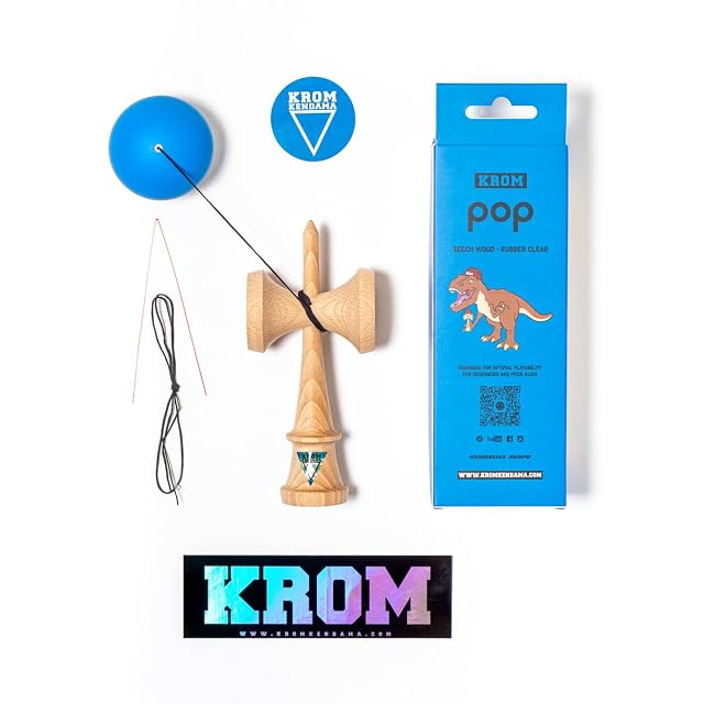 Foto 2 de 8 de KROM Juguete Kendama - Pop Azul Oscuro - Mejora Tus Habilidades Cognitivas