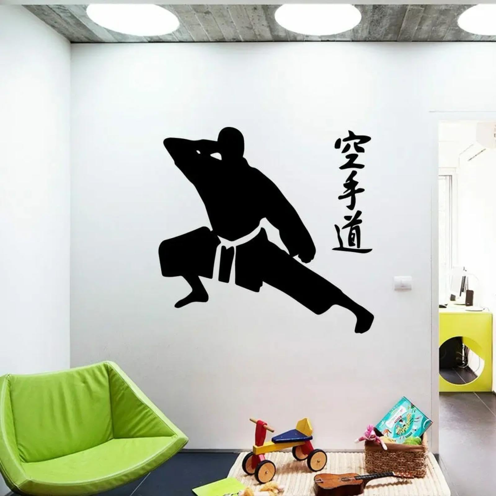 WEIMEIJIE Karate wall Stickers for Living Rooms, Martial Arts venues, Clubs, Studios, and Children's Rooms.
