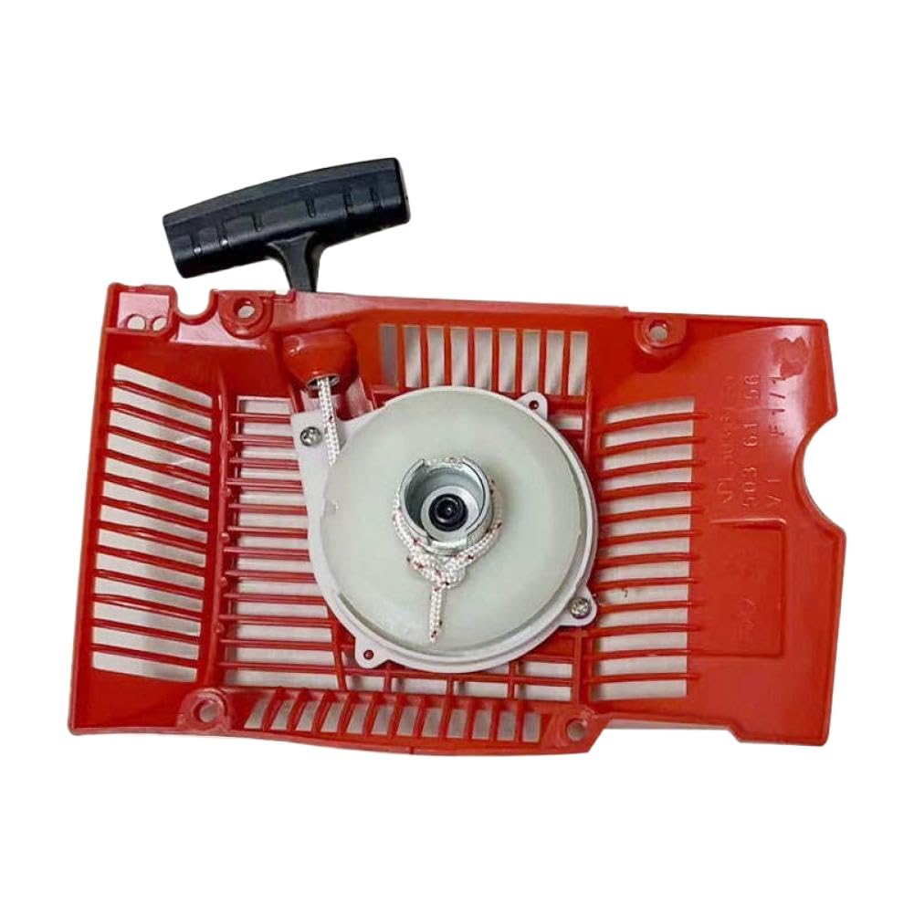 Piezas de repuesto del conjunto del arrancador de retroceso compatibles con la cubierta lateral de la cuerda de agarre de la polea de rebobinado de motosierra 61 261 262 268