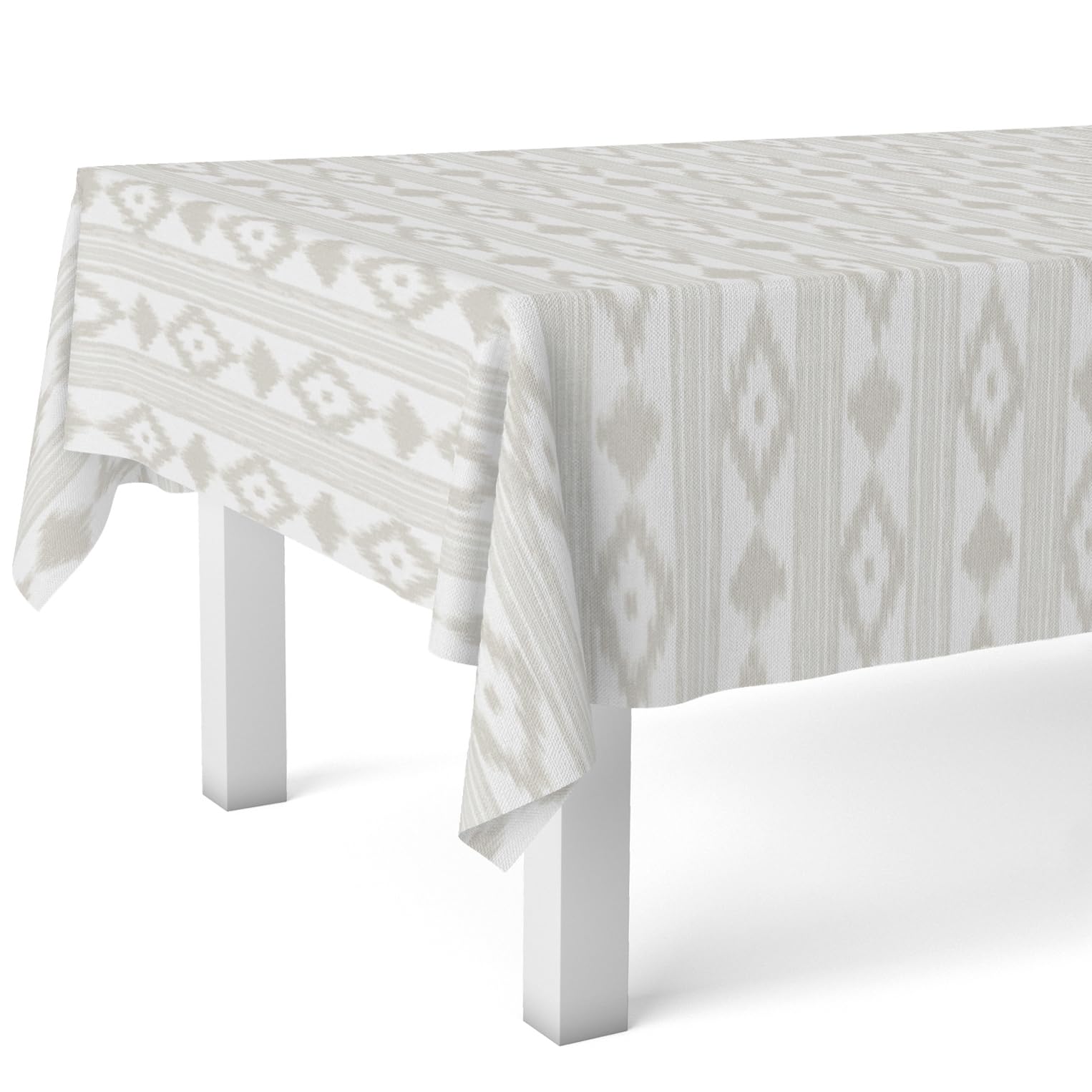Martina Home Beige Mallorki Oilcloth Tablecloth 200 X 140 Cm