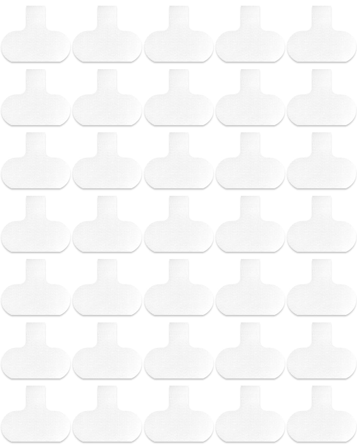 35 Pcs Cable Labels, Multi-Color Write On Cord/Wire Labels, Cable Tags and Wire Tags for Cable Management and Identification (White, Oval)