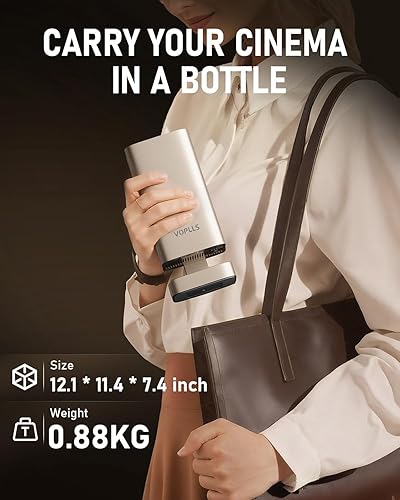 Miniatura 4 de Aplicación con licencia oficial y audio DoIby Mini proyector inteligente con WiFi y Bluetooth, proyector portátil VOPLLS para exteriores 4K