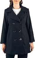 Alpine Swiss Norah Women's Wool Blend Double Breasted Peacoat - Classic A-Line Winter Coat Runs Large