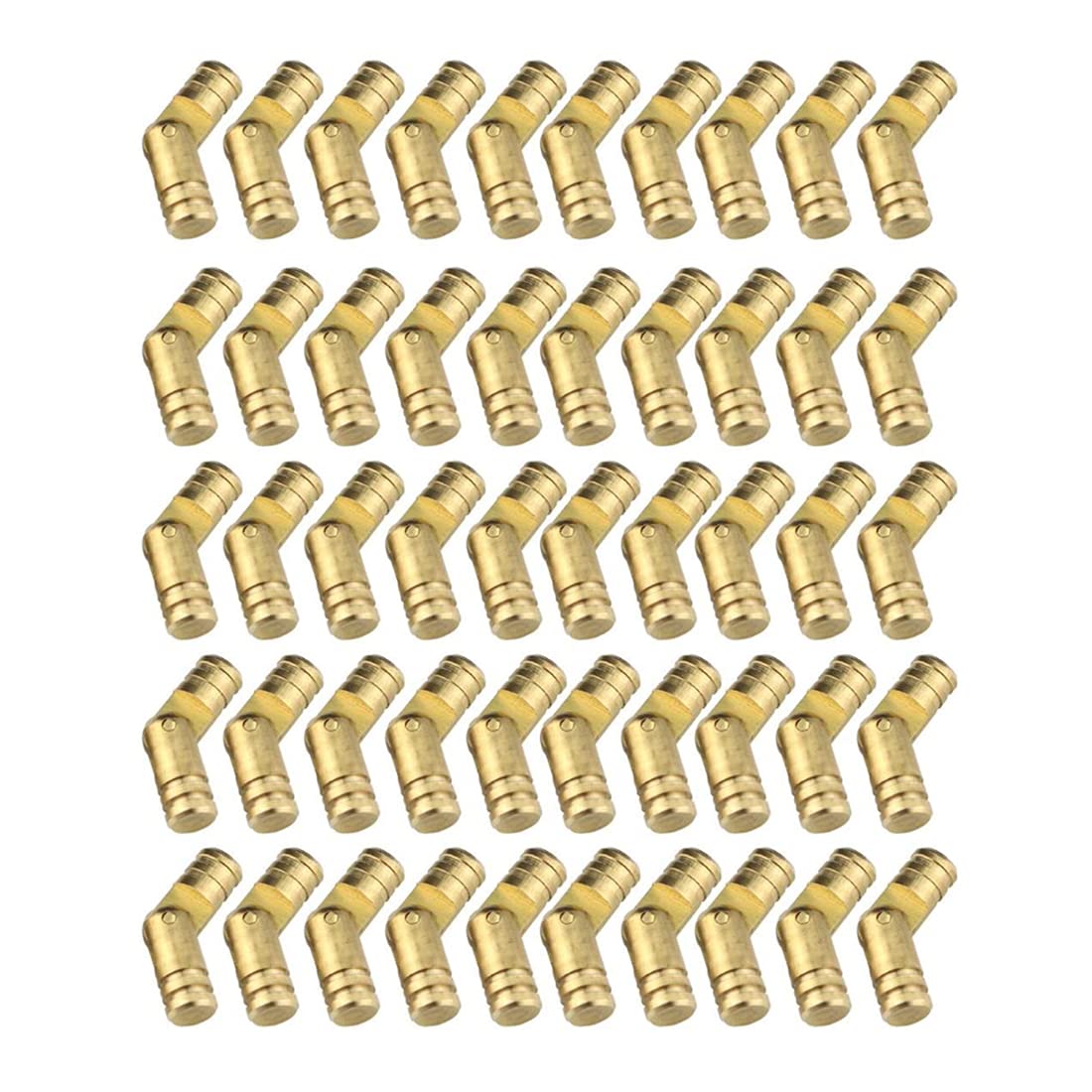 Buy Zimjoy 50Pcs Barrel Hinges, Invisible Hinges Brass Tone, Concealed