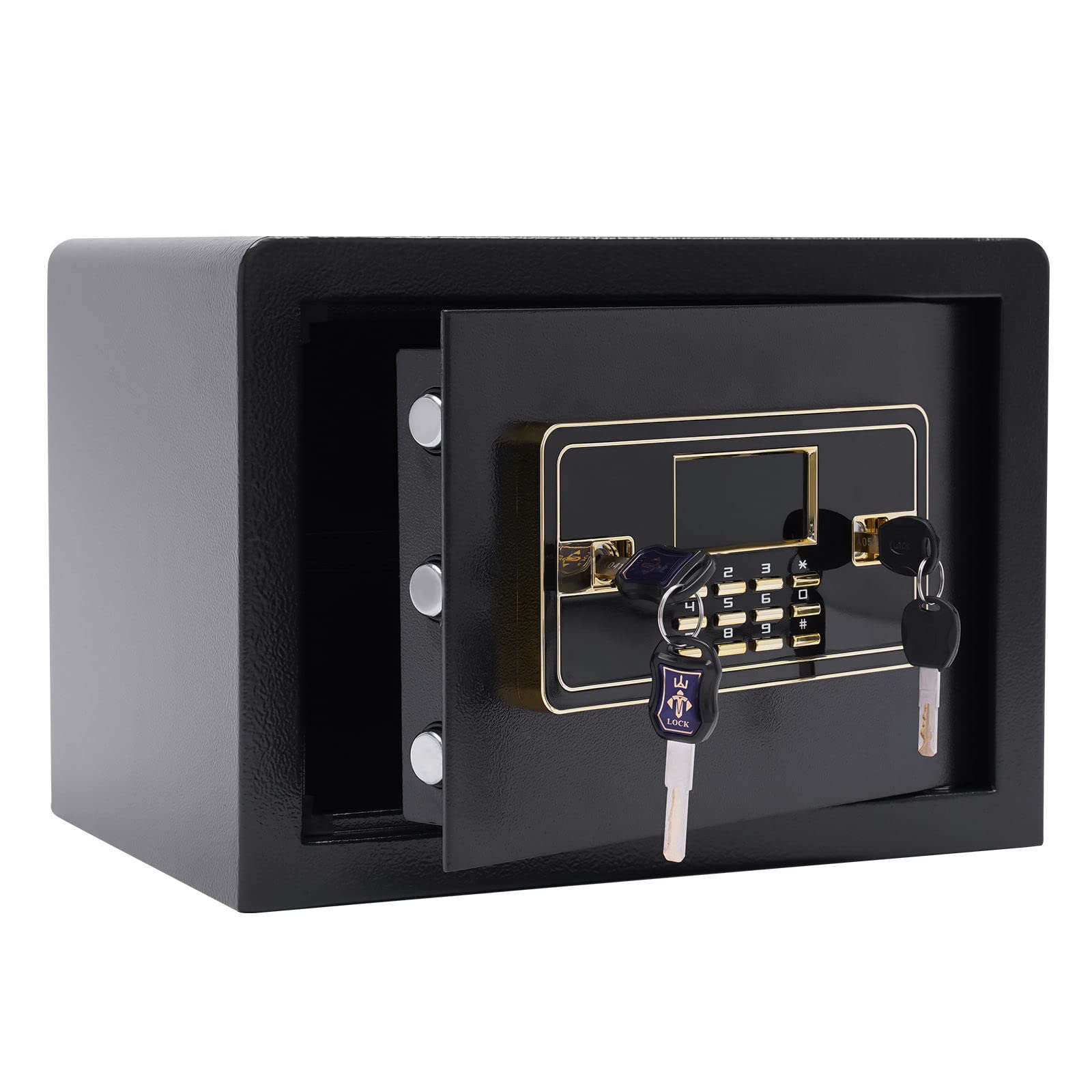 Cassaforte da 22 l, con resistente al fuoco, impermeabile, cassaforte elettronica con tastiera numerica, cassaforte digitale con luce LED, cassaforte per soldi, gioielli, documenti