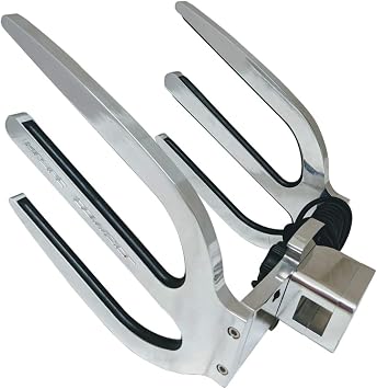 Pontoon Wakeboard Rack, Square Tubing Rack Mount, Universal Clamp Fits Rails or Bimini Tubes 30mm 1.2" - 34mm 1.35" - Wakesurf, Surfboard, Kneeboard, Water Ski - Polished