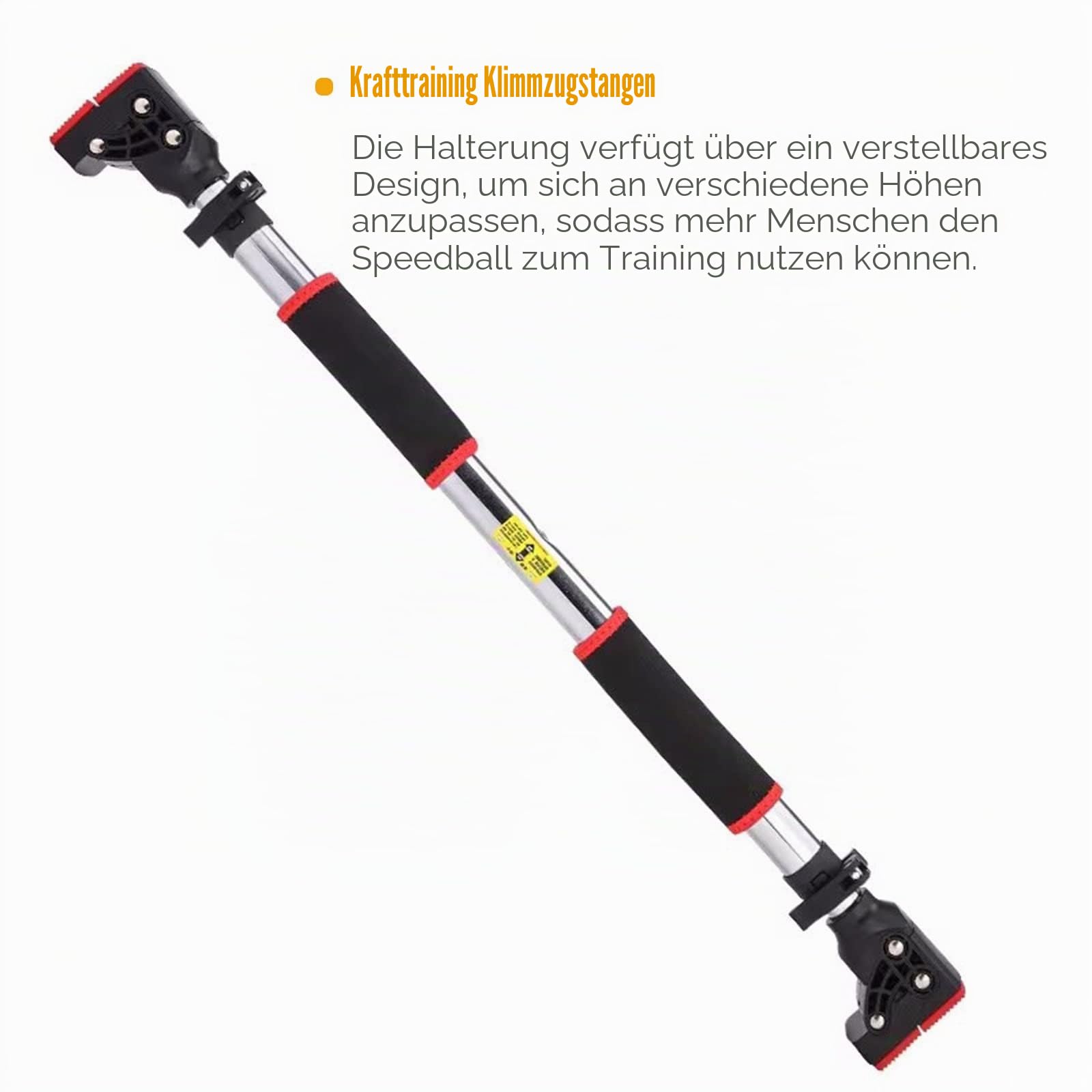 Punchingball Speedball Tür-Speed-Boxsäcke, Wandmontierter Boxball mit Verstellbarer Klimmzugstange, Boxset für Türöffnungen Von 72-100cm
