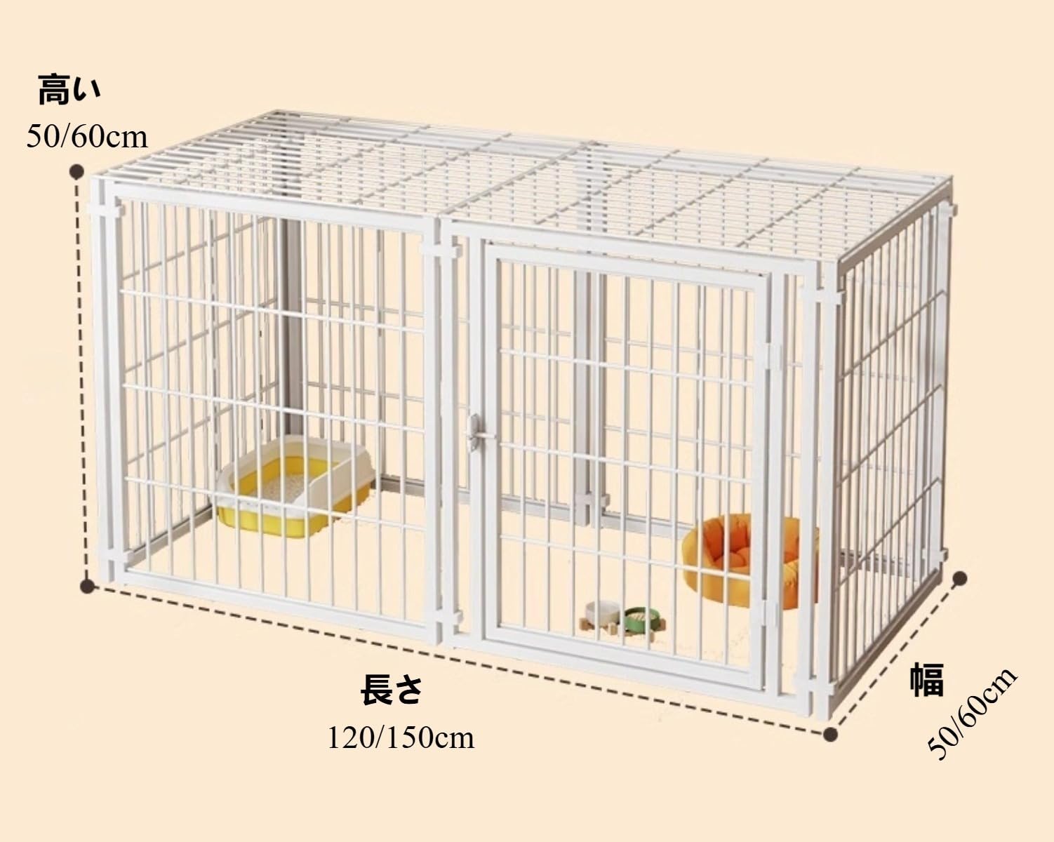 Amazon.co.jp: 【Yecox】ペットサークル 犬用ケージ ペットフェンス