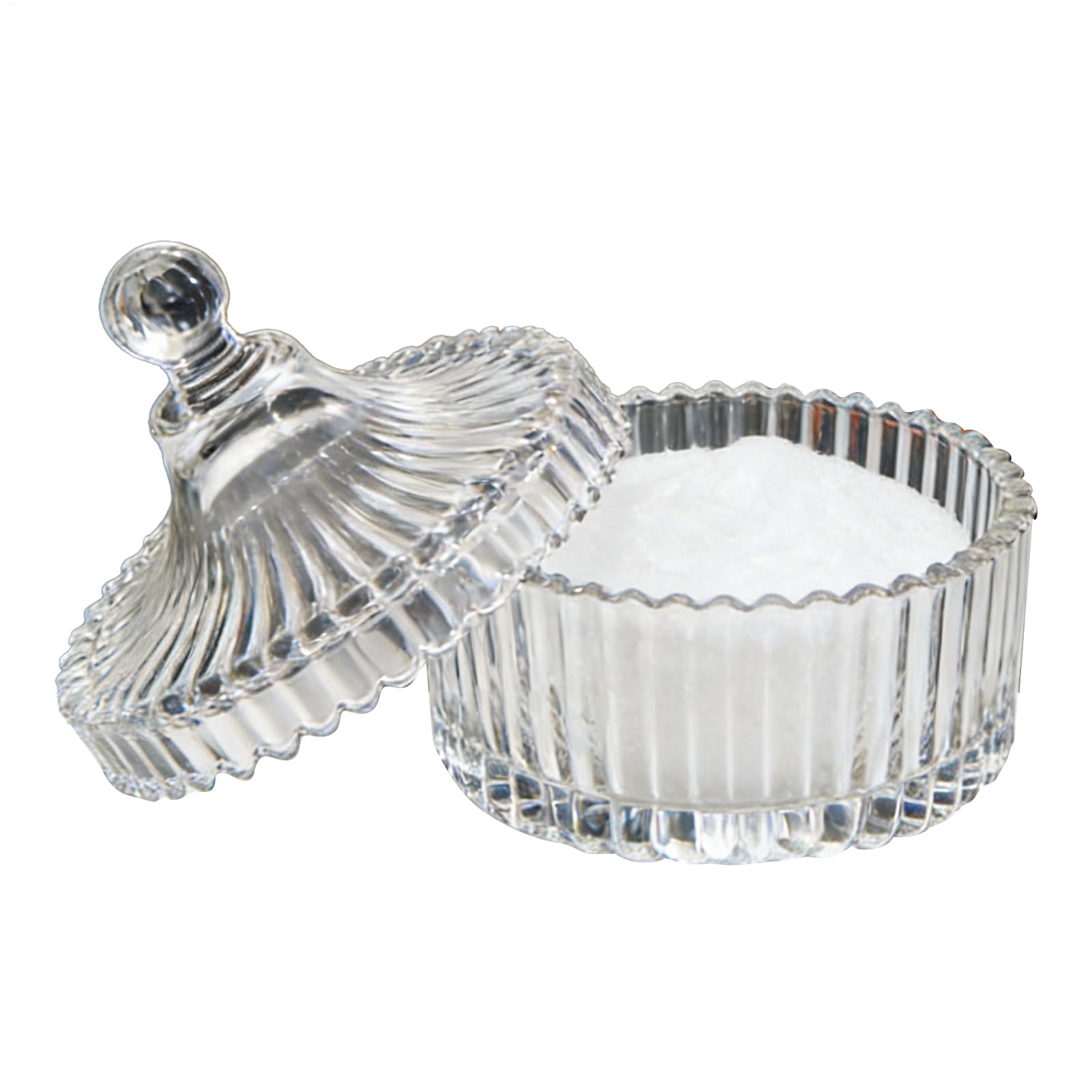 Tarro de polvo para polvo, de vidrio de 800 ml, plato de polvo con tapa, para mujeres y niñas, ducha, cosméticos, cuidado de la piel, baño, tocador