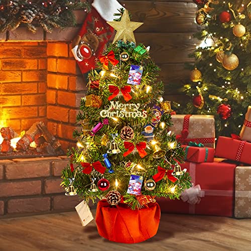 DONGQI Mini Albero di Natale 60cm, Albero di