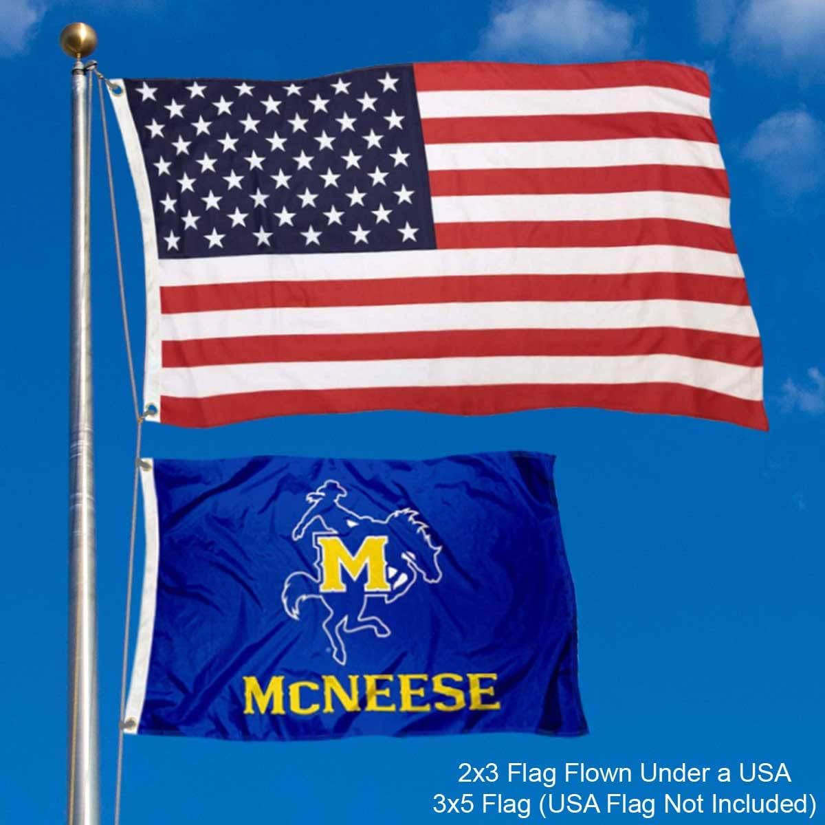 McNeese State Cowboys 2x3 Foot Flag - Image 2