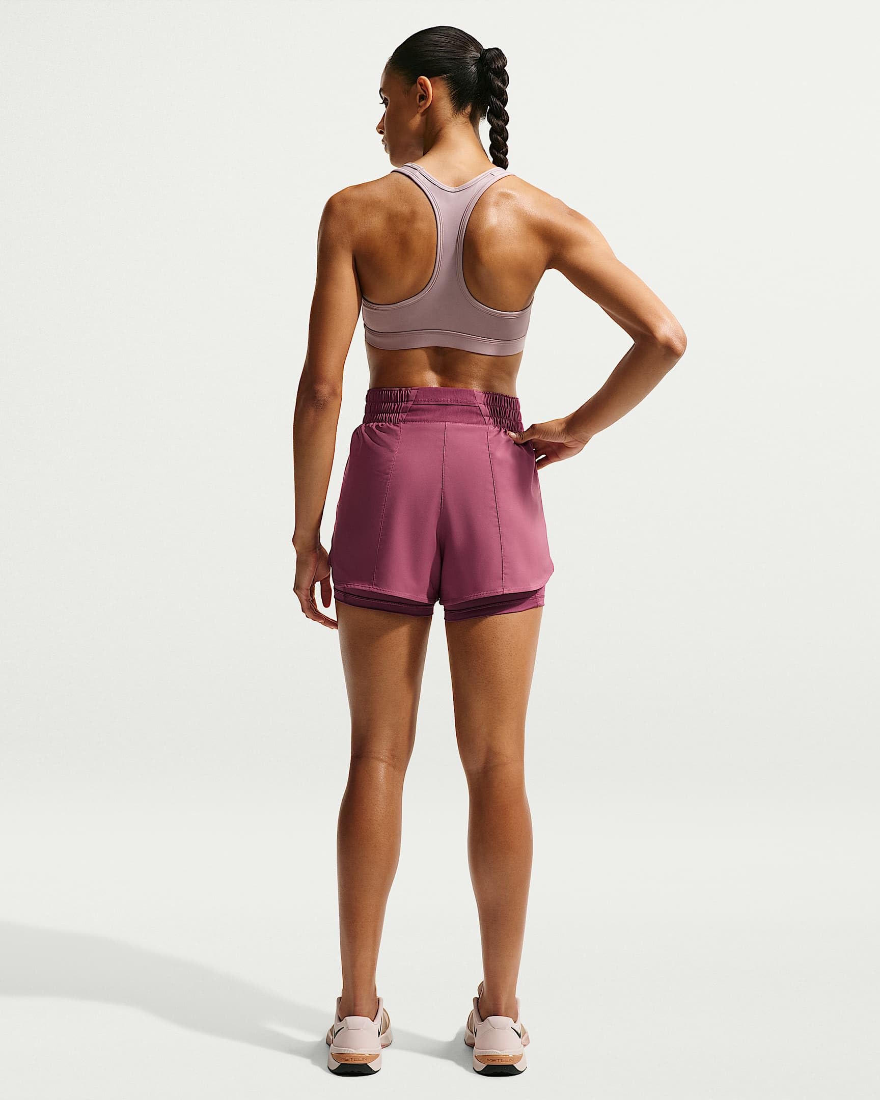 Nike Damen Shorts One Dri-fit High-Rise 3in 2n1