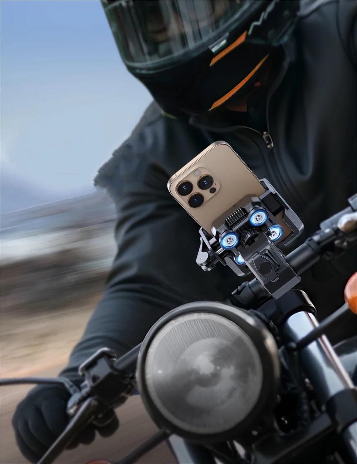 Regolabile Supporto Per Telefono Moto Per Telefoni Da 4,7"-7"