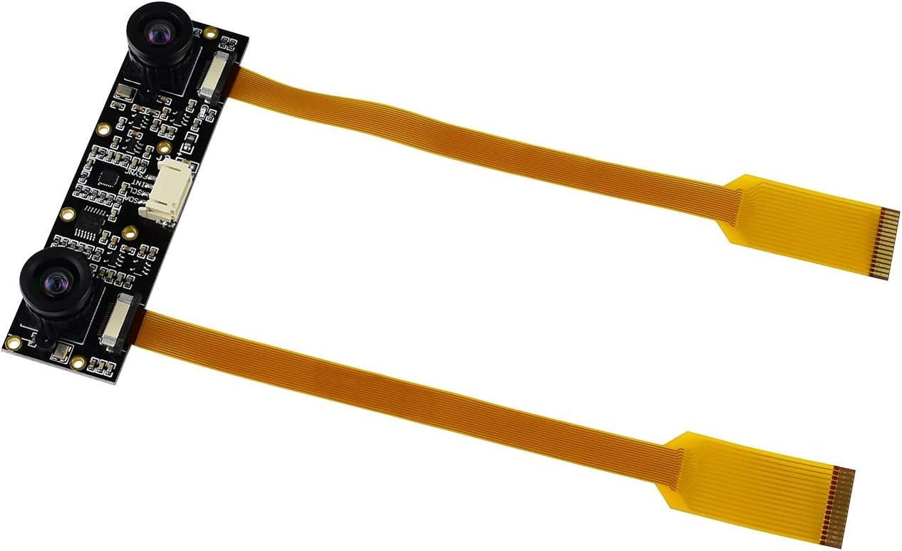 Waveshare Binocular Camera Module, Compatible with Raspberry Pi 5, Dual IMX219, 8 Megapixels, Stereo Vision, Depth Vision