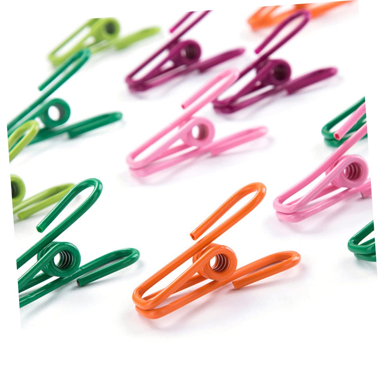 PRETYZOOM Mollette per Bucato Multiuso 70 Pezzi Molla Resistente in Plastica e Metallo, Bordi Lisci senza Sbavature, per Biancheria e Stuoie in Casa Colore Casuale
