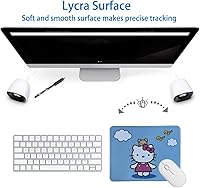 Vista 2 de Alfombrilla de mouse de Hello Kitty, accesorios de escritorio, cosas de Hello Kitty, alfombrillas de mouse Kawaii para escritorio, computadora, Rosa