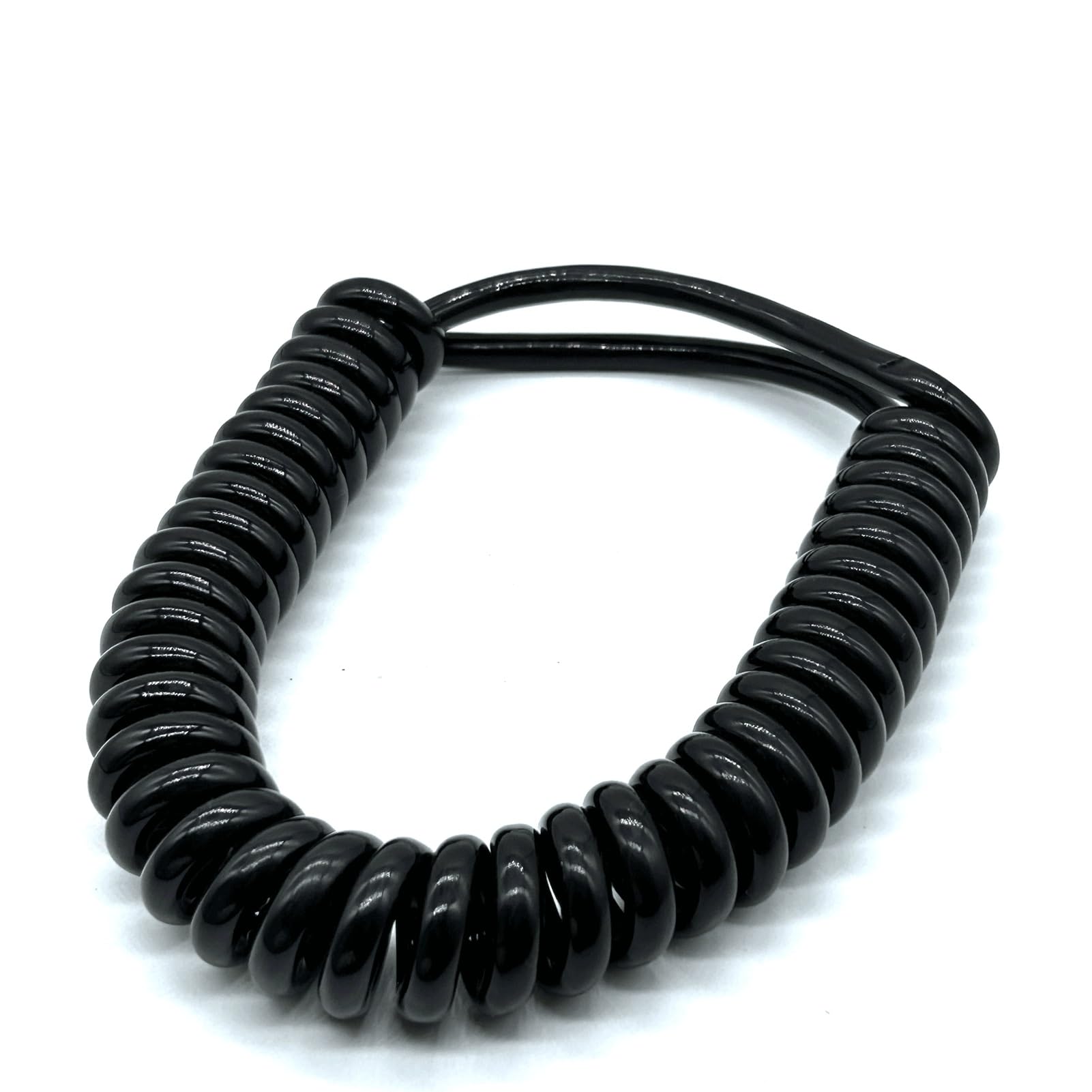 4-żyłowy kabel spiralny 0,75 mm², 18 AWG, hydrauliczny kabel spiralny ze sprężyną naciągową, elastyczny (stretch, 5 metrów)