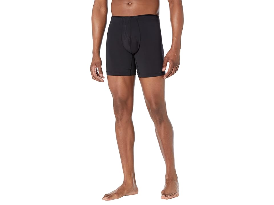 2(X)IST Modal 6 Boxer Brief (Black Beauty) Men's Underwear INTERNATIONAL SHIPPING