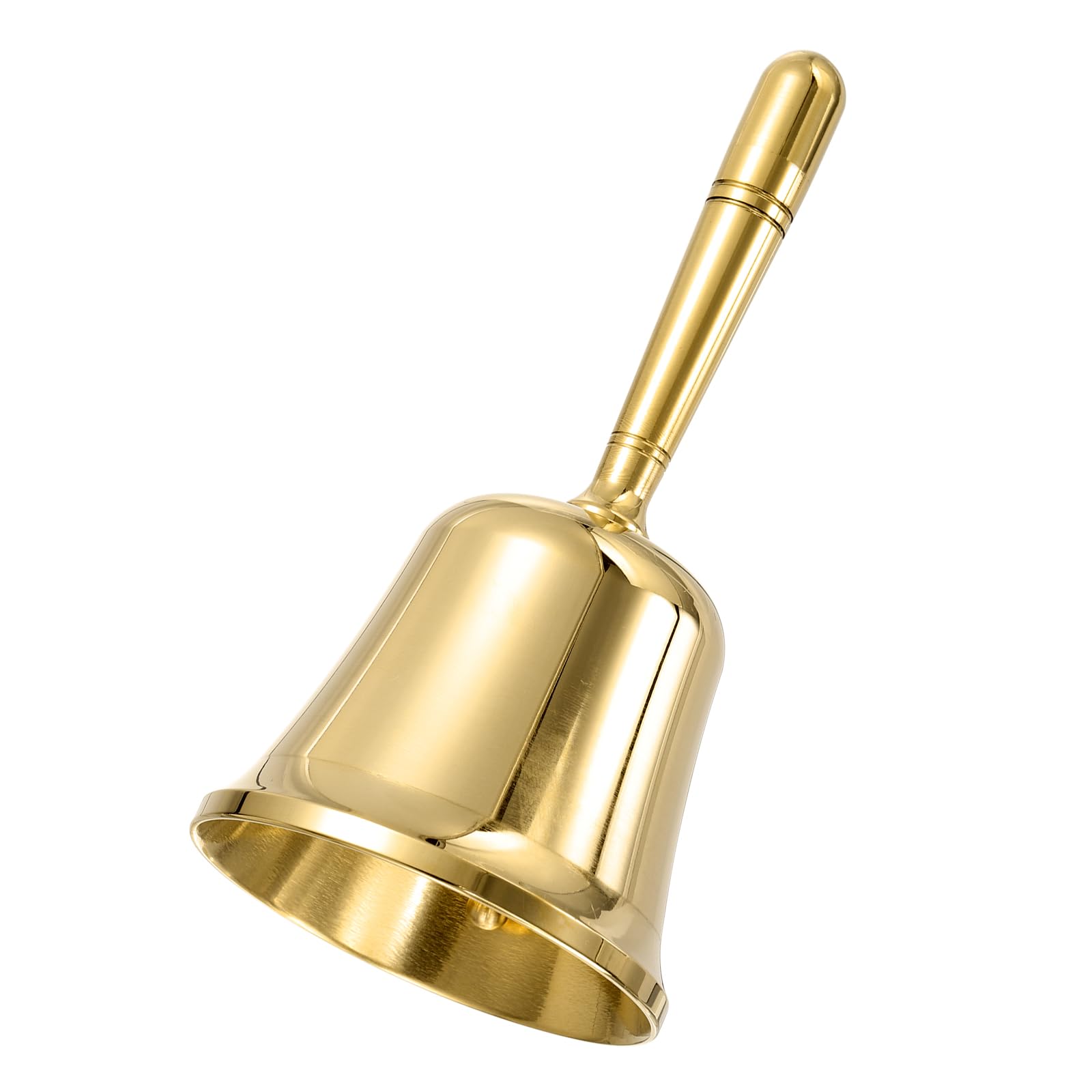 QUARKZMAN Sonoro Manuale, Campanello Da Tavolo Piccolo Da 2.6" Per Matrimoni E Servizio Al Ristorante, Campanello Vintage In Ottone Per Ristoranti, Anziani, Meditazione, Colore