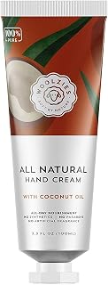 Woolzies All NATURAL Moisturizing Hand Cream | Hydrate, Restore & Protects Hands With Shea Butter, Essential Oil, Argan Oil, Aloe Vera Gel - 3.3 Oz (Coconut)
