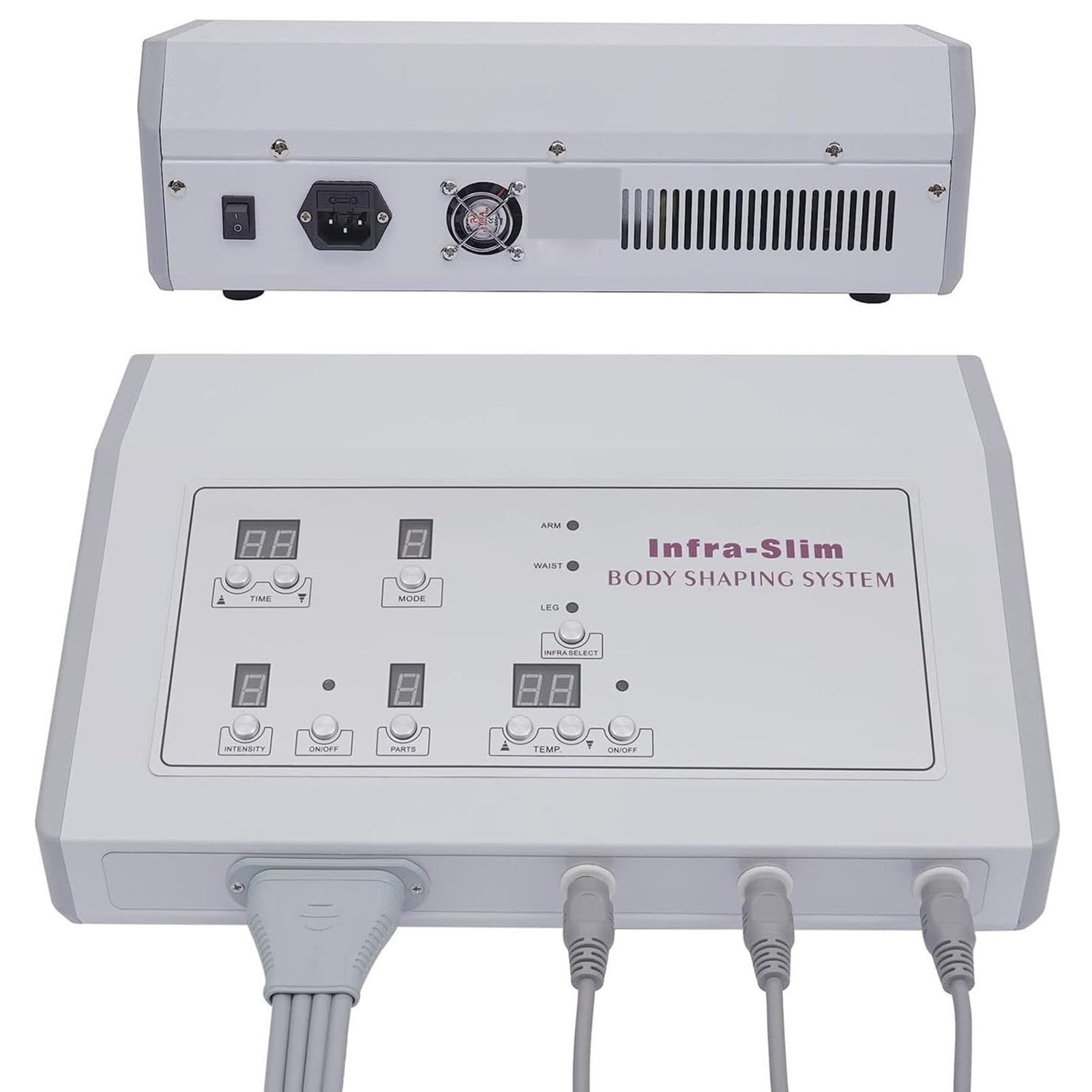 Máquina de belleza eléctrica para masaje de presión corporal completa con drenaje linfático, masajeador de brazos y cuello con compresión de aire y masajeador circulatorio de intensidad ajustable