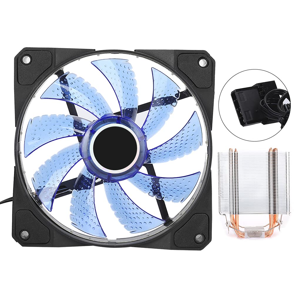 Ausla 6 Heat Pipe Chłodnica CPU, 120mm Cichy Wentylator Czerwony (BLUE)