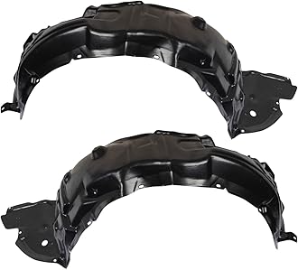 TRQ Inner Fender Liner Set Compatible with 2009-2010 Lexus IS250 LX1248118 LX1249118