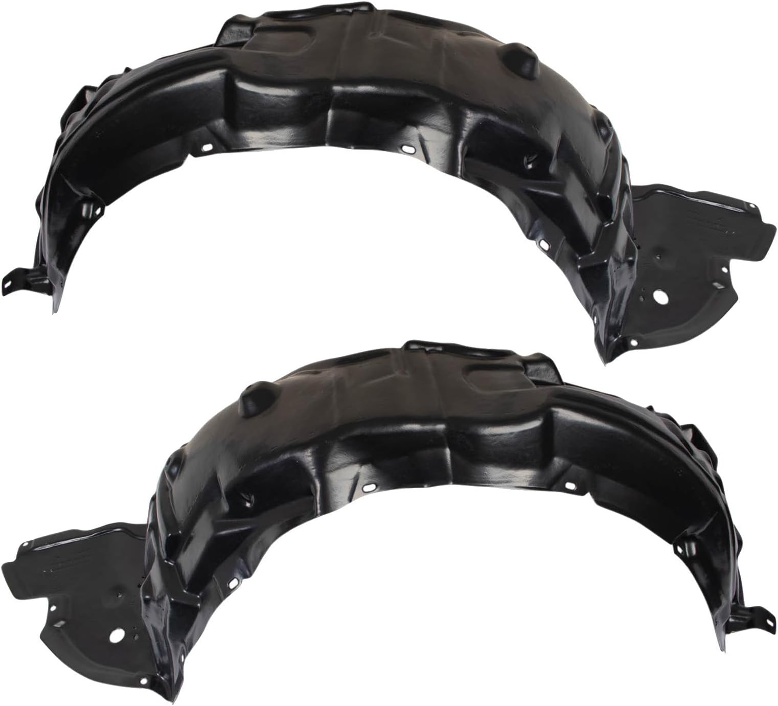 TRQ Inner Fender Liner Set Compatible with 2009-2010 Lexus IS250 LX1248118 LX1249118