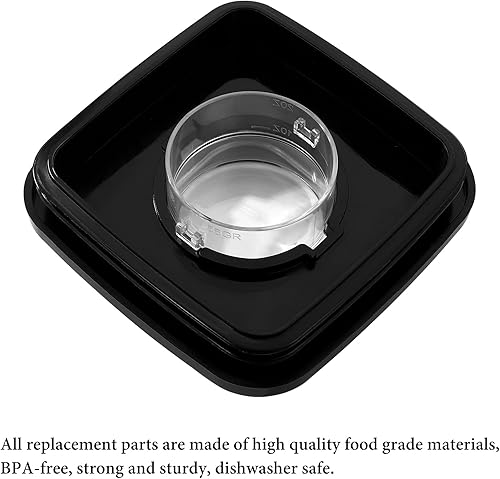 Miniatura 7 de Tapa cuadrada de licuadora y tapa central adecuada para Os-ter Os-terizer Blender Jar Fit para 4903 Os-ter Blender Square Jar Lid Replacements