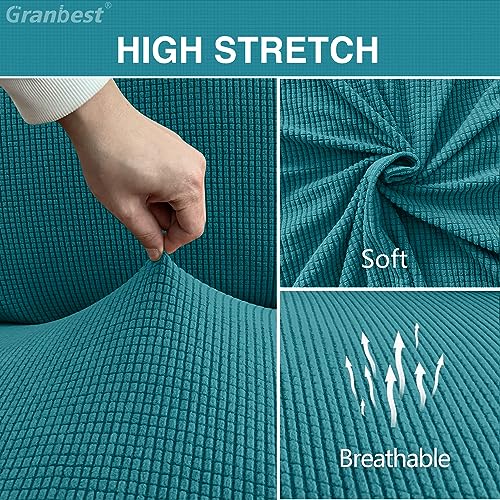 Granbest High Stretch Dining Chair Slipcovers, Universal Fit Jacquard Parson Dining Chair Covers - Image 3