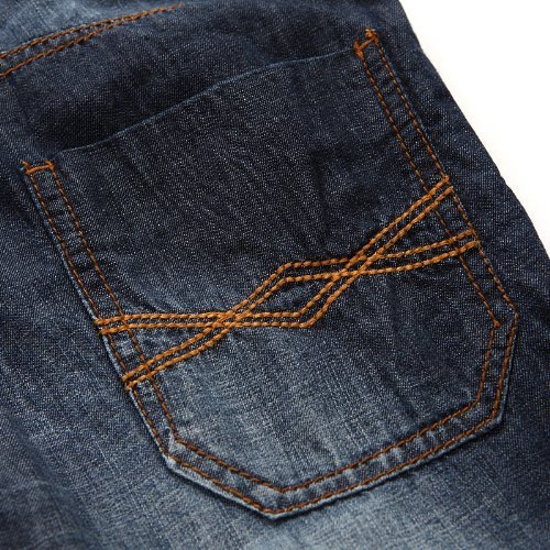 Richie House Girl's Rugged Jeans with Adjustable Waistband RH120120-1/2 Blue3
