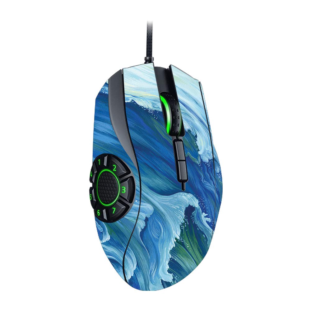 MightySkins Skin Compatible with Razer Naga Hex V2 Gaming Mouse - Perfect Wave | Protective, Durable, and Unique Vinyl Decal wrap Cover | Easy to Apply, Remove, and Change Styles | Made in The USA