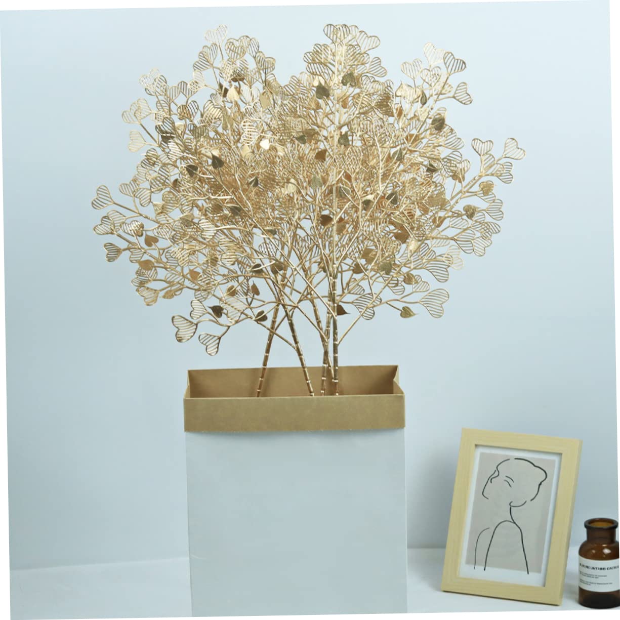 Ciieeo 16 Piezas Ramo De Corazón De San Valentín Flores Falsas Dia De San Valentin Decoración De Plantas Ramos De Novia Decoraciones De Boda Decoración De Mesa Flor Artificial El Plastico