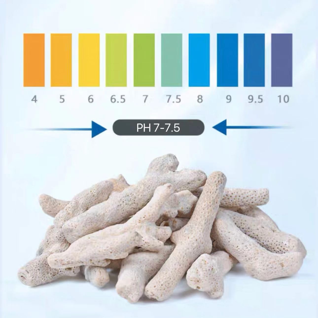 Filtro de coral triturado para acuario, tanque de peces de coral triturado para acuario de agua dulce, filtro biológico para acuarios, bolsa de medios, filtro reutilizable para acuario