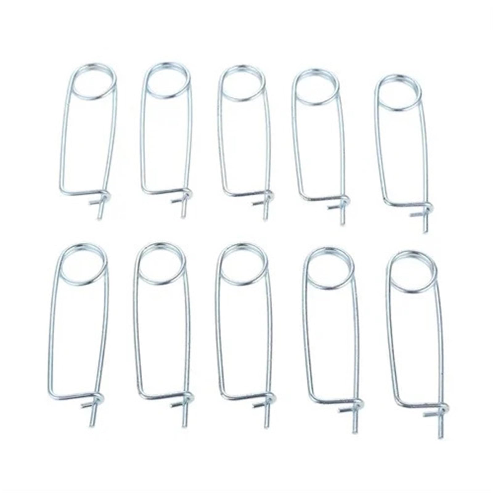 Zyrqon 8X170x65mm 2Pcs Brooch Shape Cotter Safety Pin Spring Circlip Safe Fastener Coupler Latch Hitch Garden Lawn Trailer Boat Rv(8X170x65mm 2Pcs)