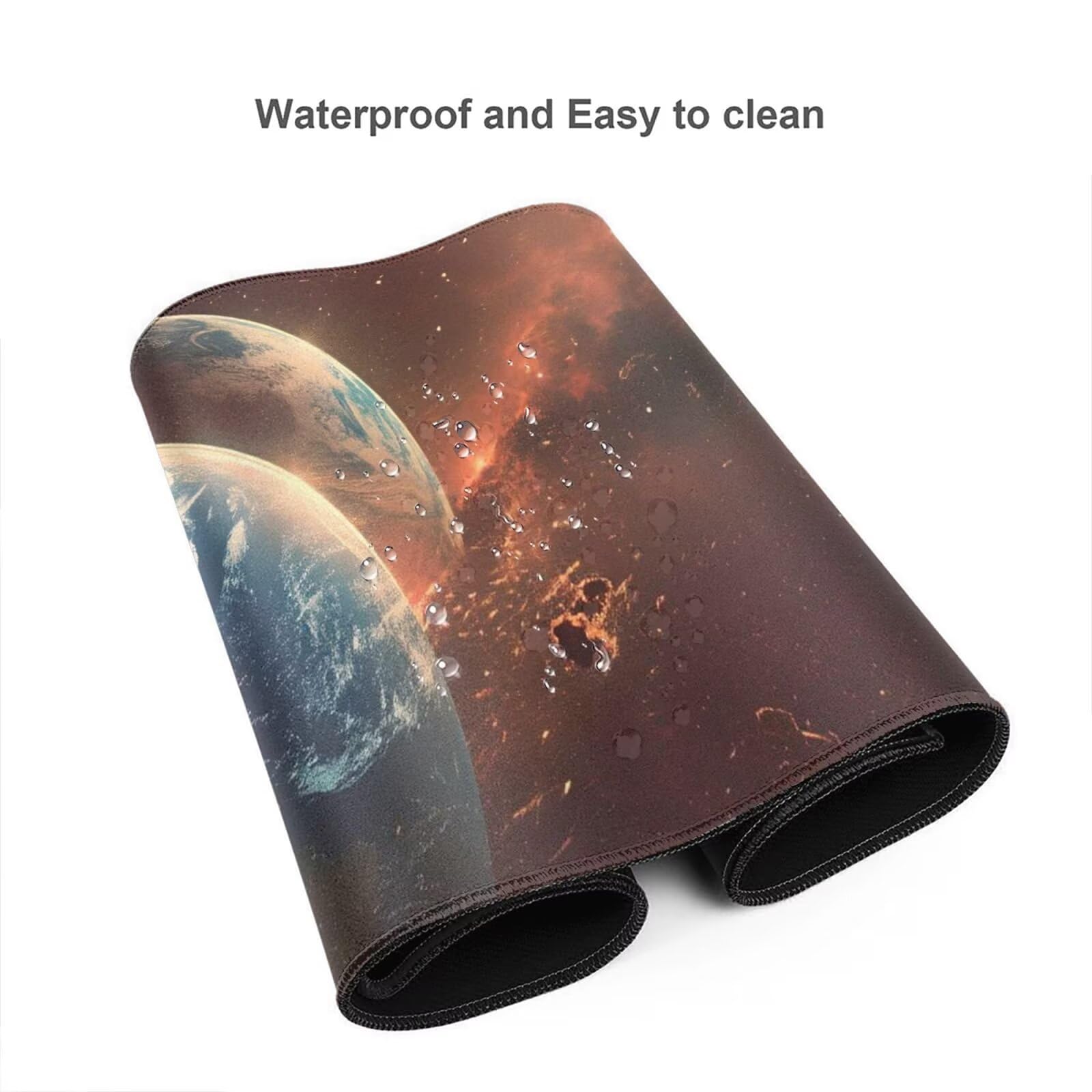 Alfombrilla Ratón Tierra Alfombrilla Ratón XXL 1600 x 800 mm, Paisaje Mouse Pad Gaming con Bordes Cosidos, Impermeable Mousepad XXL Base de Goma Antideslizante Duradera, Mouse Pad para Oficina Q472