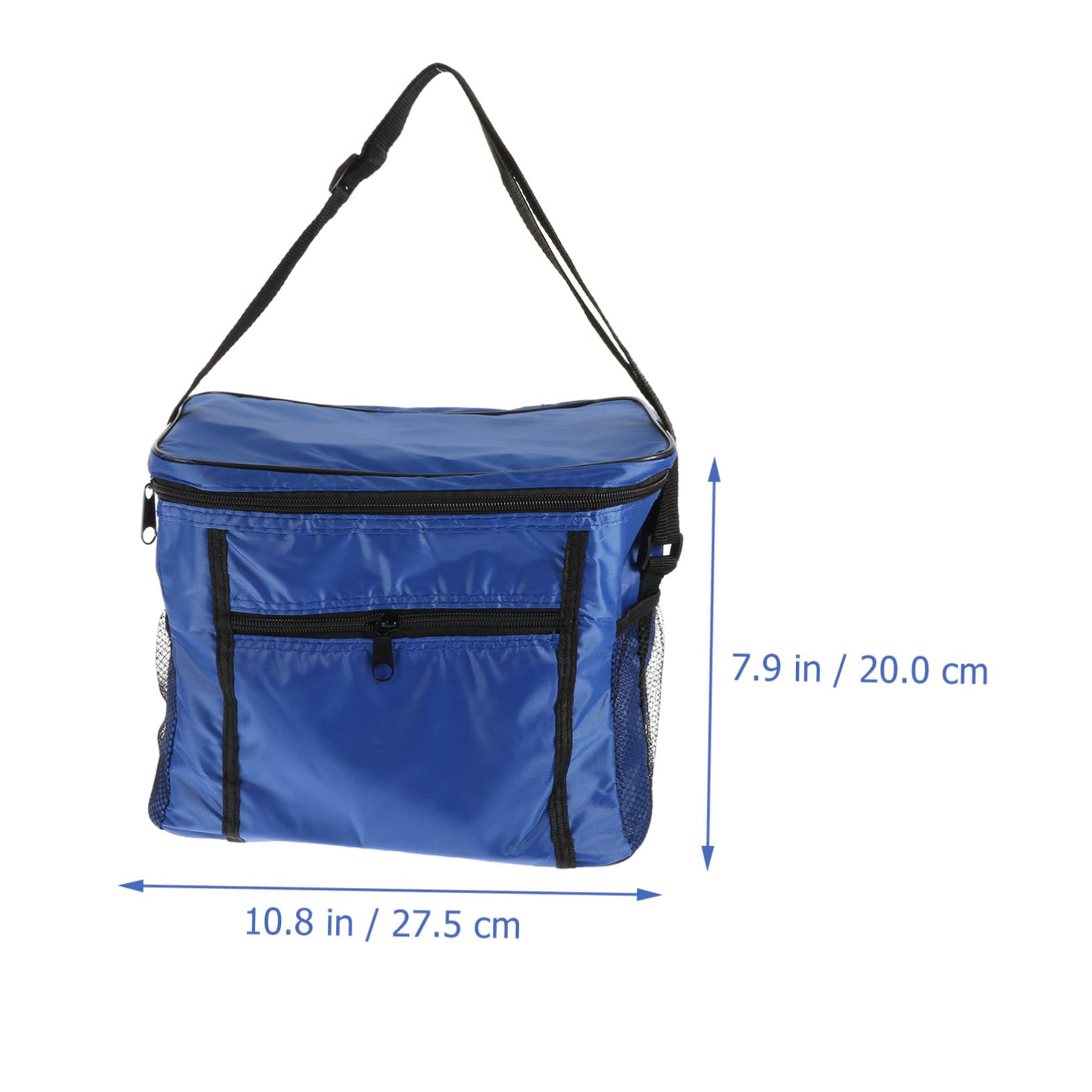 Healifty Bolsa de Almuerzo de Tela Oxford Azul, Aislante para Alimentos | Mantiene Frío y Frescura, Uso en Clases y Picnic, Formato Portátil para Comida