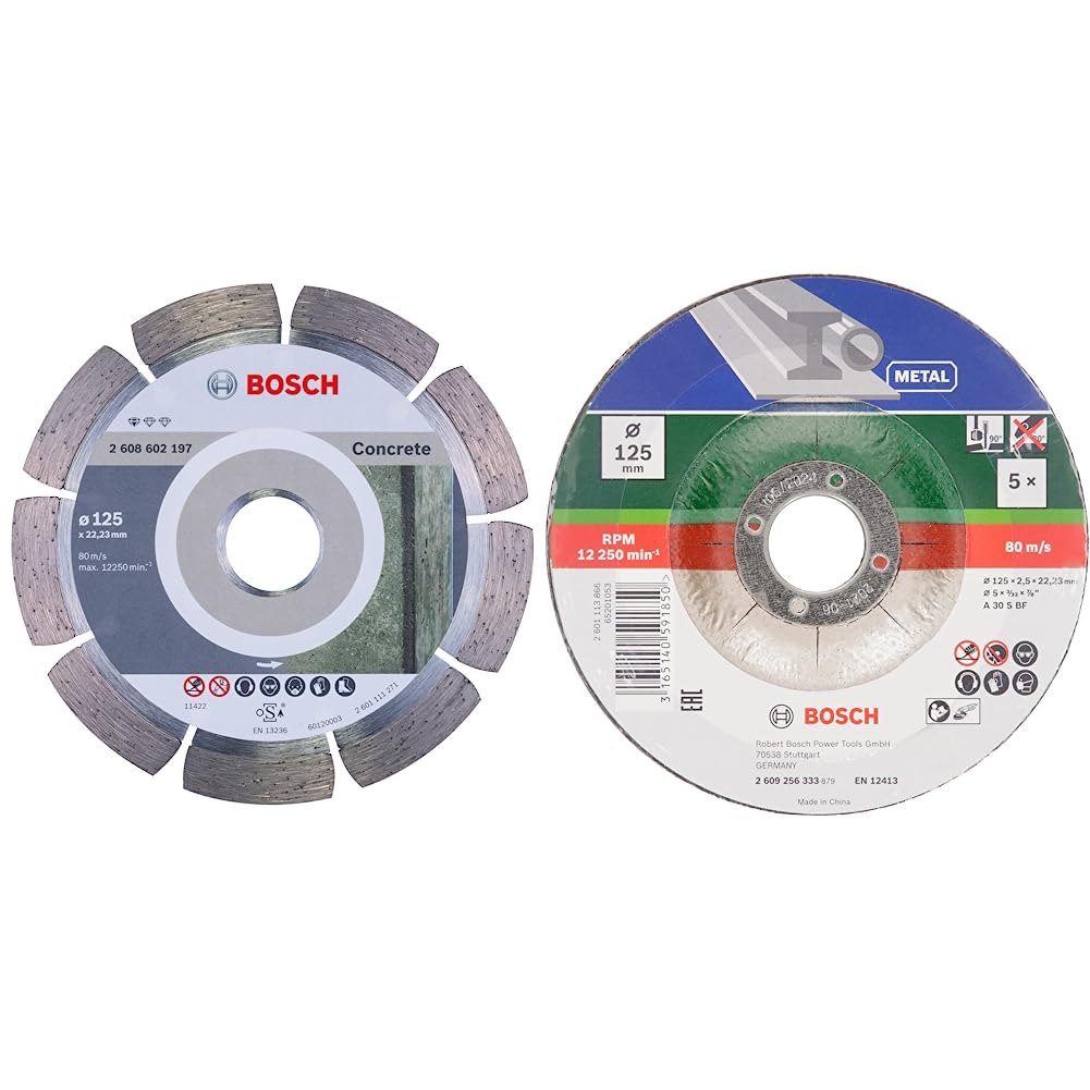 Disque diamanté pour meuleuse 125 idéal pour saignées dans le béton et découpes métal