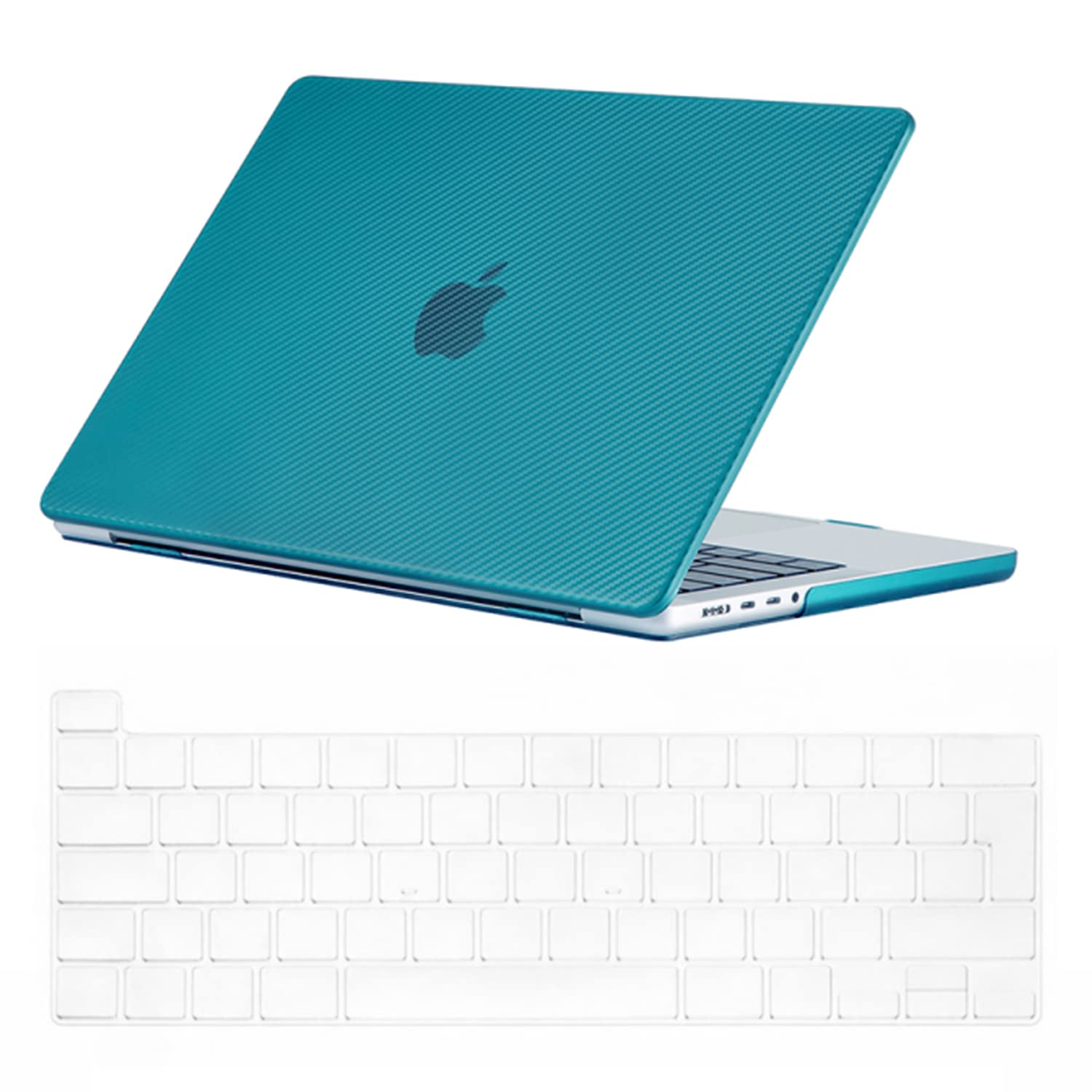 Se7enline Compatible with 2025 2024 2023 2022 2021 MacBook Pro 14 inch Case Hard Shell Laptop Cover for Macbook Pro A2918 A2992 A3112 A3401 A2779 A3434 M5 M4 M3 M2 M1 &TPU Keyboard Skin,Midnight Green — view 150