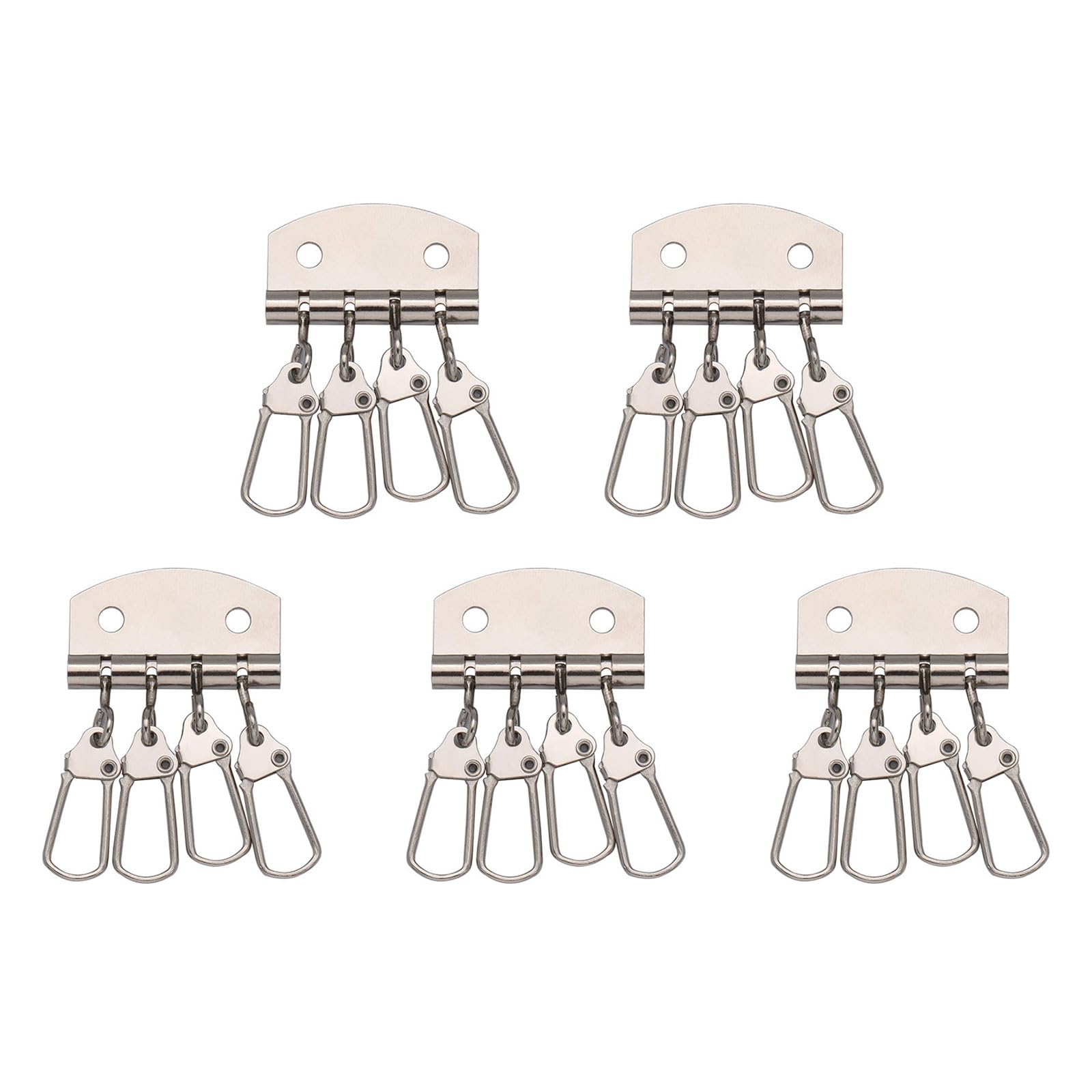 Tsophreniq 5 Pcs/Set Keychain Organizers Practical Holders Row Keyring Organizers Hardware Supplies for Wallet Purse Bag