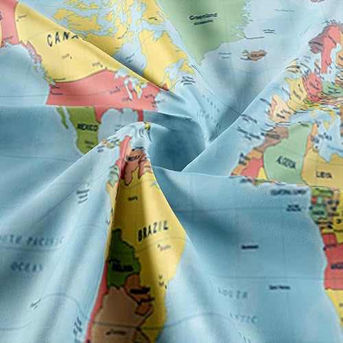 Miniatura 7 de Tapiz de mapa del mundo, Asia Europa, topografía de la ciudad del sur, Estados Unidos, África, Japón, tapices educativos para niños, estudiantes,