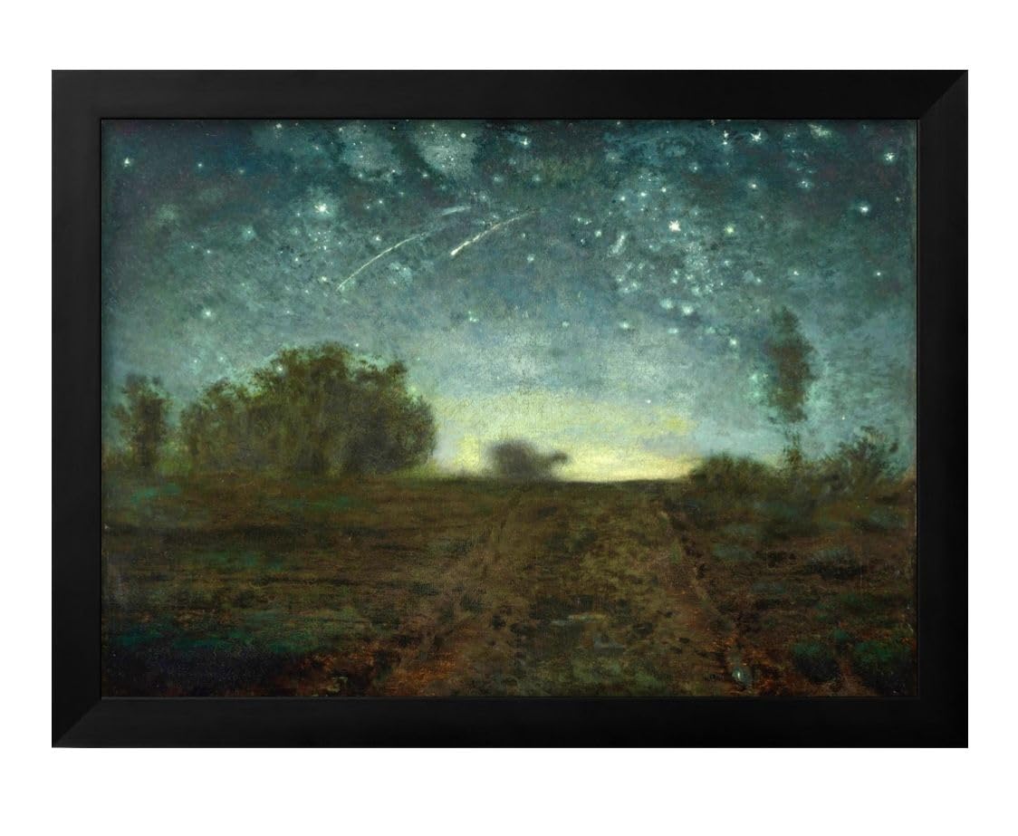 ミレー　絵　インテリア Amazon.co.jp: ジャン＝フランソワ ミレー 星の夜 A3 サイズ おしゃれ